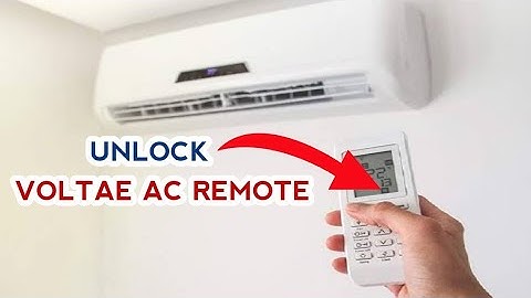 Voltas AC Remote Unlock | Voltas AC Remote Control Operation | AC Remote