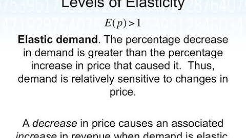 Price Elasticity of Demand (Applied Calculus, Sec 3.4 part 3)
