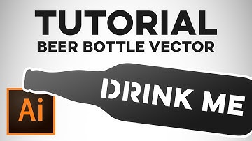 Tutorial // Illustrator for Beginners: Beer Bottle Vector