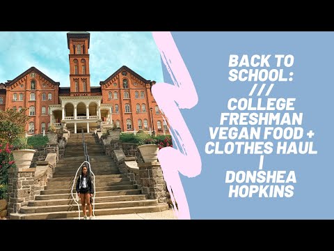 Preparing for college 🤍 | vegan food + clothes haul