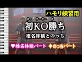 初KO勝ち / 椎名林檎とのっち(ハモリ練習用) 歌詞付き音程バー有り Synthesizer V Pro 歌声: SOLARIA, Saki AI