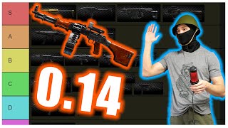 An Utterly Flawless 0.14 Weapons Tier List | Escape from Tarkov
BEHOLD THE RETURN OF THE BLACK BALACLAVA. I had an announcement that was supposed to be on this video but it unfortunately has been delayed. Next week will be the Evolution of the 9x39 User. Hey everyone, thank you so much for watching. I hope you enjoyed.
Time Stamps
Pistols - 0:32
Shotguns - 6:05
SMGs - 10:25
Assault Carbines - 15:35
AKs - 20:30
ARs - 23:30
LMGs - 28:40
DMRs - 29:55
Bolt actions - 31:48
Grenade Launchers - 34:00
Final Lists - 35:22
Music
Octadrone - ELFL An Utterly Flawless 0.14 Weapons Tier List | Escape from Tarkov