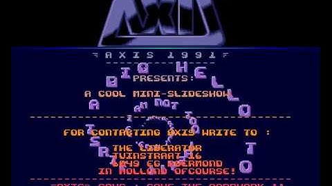Amiga Intro : Zoomer Slideshow Advert / Axis (1991)