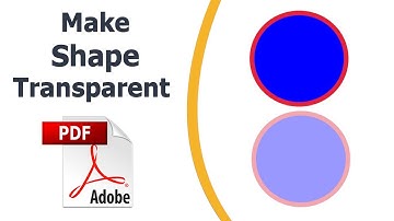 How to make a shape transparent in PDF using adobe acrobat pro dc