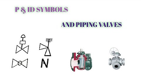piping valves and p & Id Symbols.
