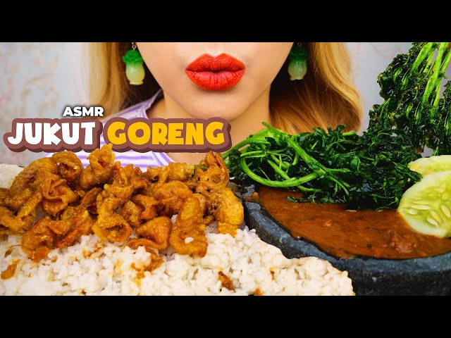 SEMPET MAT1 DONG MICNYA 🎙😣😵‍💫 ASMR NASI UDUK KULIT AYAM PAKE JUKUT GORENG COEL SAMBEL TERASI‼️