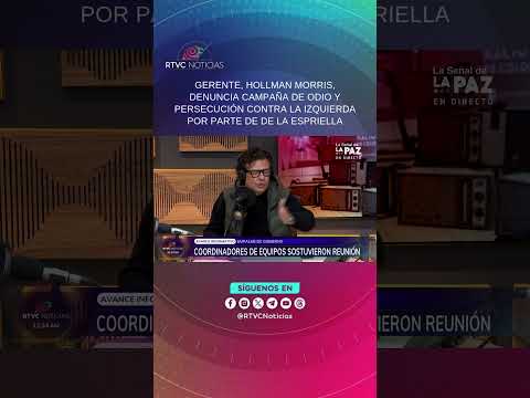 ⁣Hollman Morris, denuncia campaña de odio y persecución a la izquierda por parte de De la Espriella