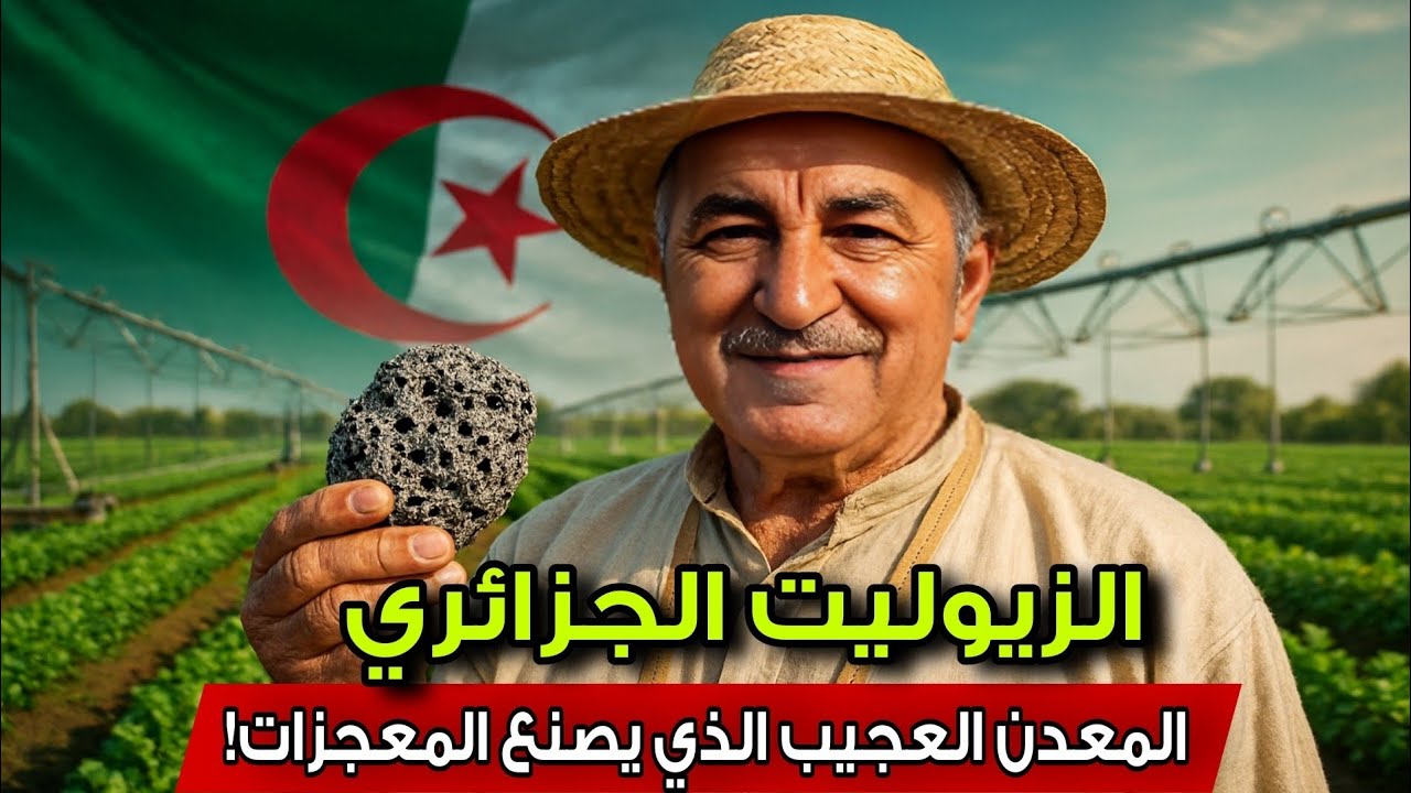 سر معدن الزيوليت الجزائري… كيف حوّل الصحراء إلى مروج خضراء؟ 🌱🇩🇿 