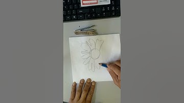 Sketching simple looking flower weird and funny #yiichy