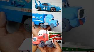 Color mixing tralalero tralala pixarcar-shaped mixed with orcalero orcala car-shaped clay pixar 🚚 6