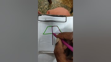 one line draws the entire shape and the line can