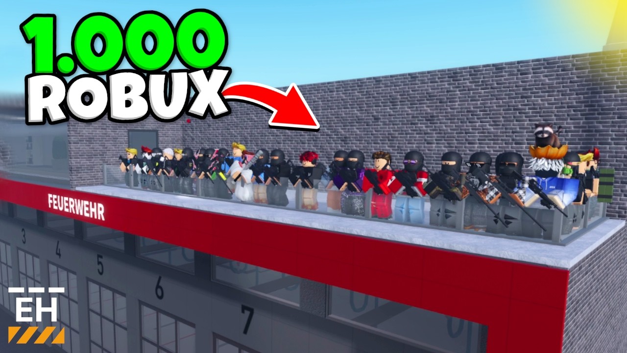 Der letzte der die Feuerwehr verlässt bekommt 1.000 Robux!