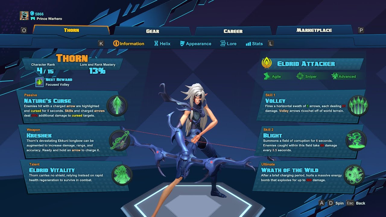 Let's Play Battleborn - Meltdown | Thorn Gameplay (PC 1080p 60fps)