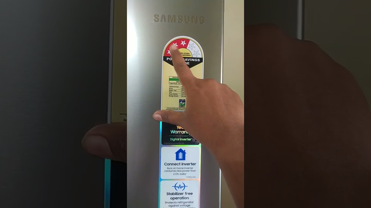 My new samsung 3 star convertible fridge(Digital inverter)