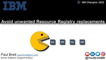 Avoid unwanted Resource Registry replacements