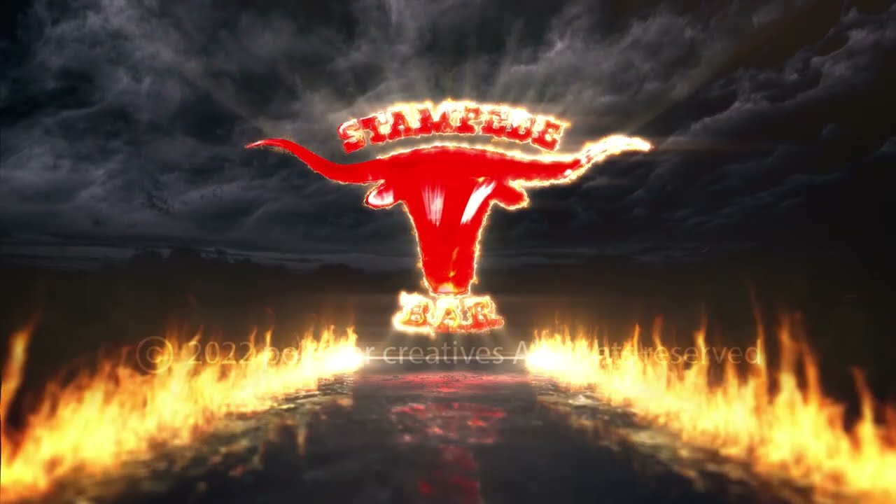 Bar Logo | bar opening promo | stampede bar | bar 3d logo | bar promotional ads | 3d logo teaser