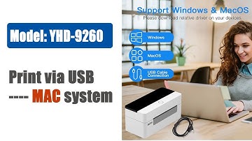 Mac OS driver install for YHD 9260 Printer