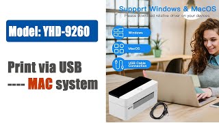 Mac OS driver install for YHD 9260 Printer