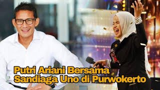 Putri Ariani Bawakan Lagu Permata Indah Dunia di Depan Sandiaga Uno
