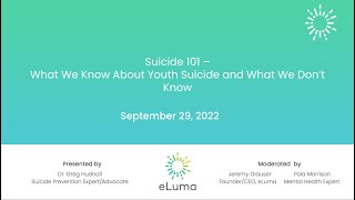 Youth Suicide Prevention 101: What We Know—and What We Don’t | Dr. Greg Hudnall
