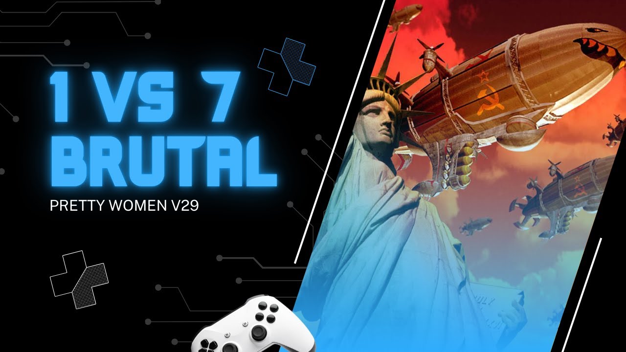 Red Alert 2 Gameplay | [Pretty Women V29 / 1 VS 7 / Extra Hard]