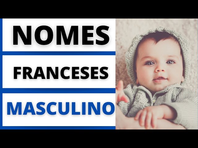 Nomes franceses de menino e menina