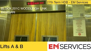 HDB Block 201C Woodleigh (Bidadari) || EM Elevator