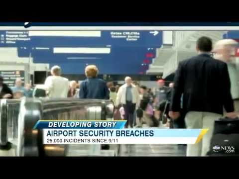 airport security breaches up since 9 11 youtube