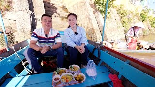 Mời a NHẬT KÝ DU LỊCH ăn Bún Cá Châu Đốc trên Xuồng một Kỷ niệm nhớ đời | DU LỊCH ẨM THỰC #656