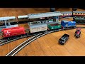 Hornby 2-set, 2-circuit layout, running on one HM6000 Bluetooth controller on iOS - see description