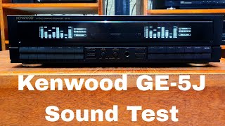 Kenwood GE - 5J Graphic Equalizer Demo Test - YouTube