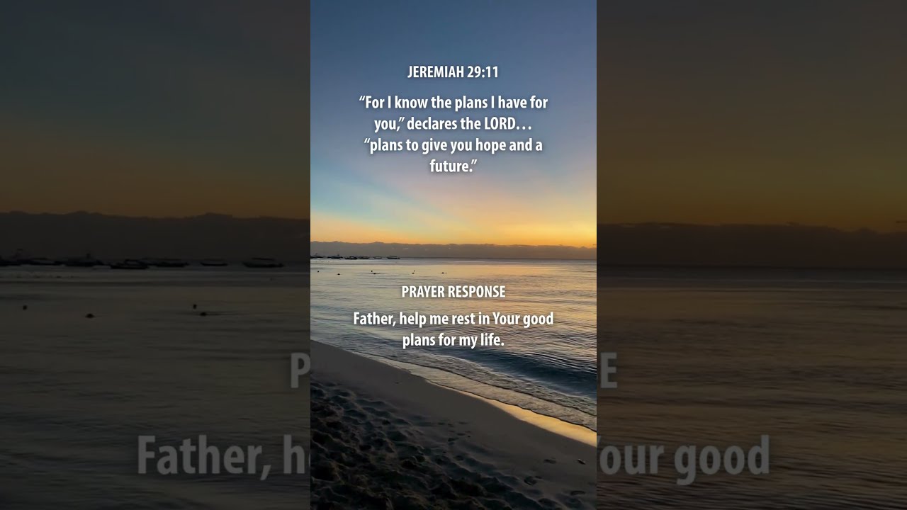  For I Know The Plans Have You Declares LORD To Give Hope And A Future