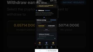 2nd withdraw a success with dogecoin on zenmine lfggg #cloudmining #cryptocurrency
