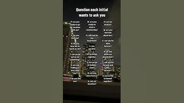 Question each initial wants to ask you #initials #initial #Love #foryou #fyp #shorts
