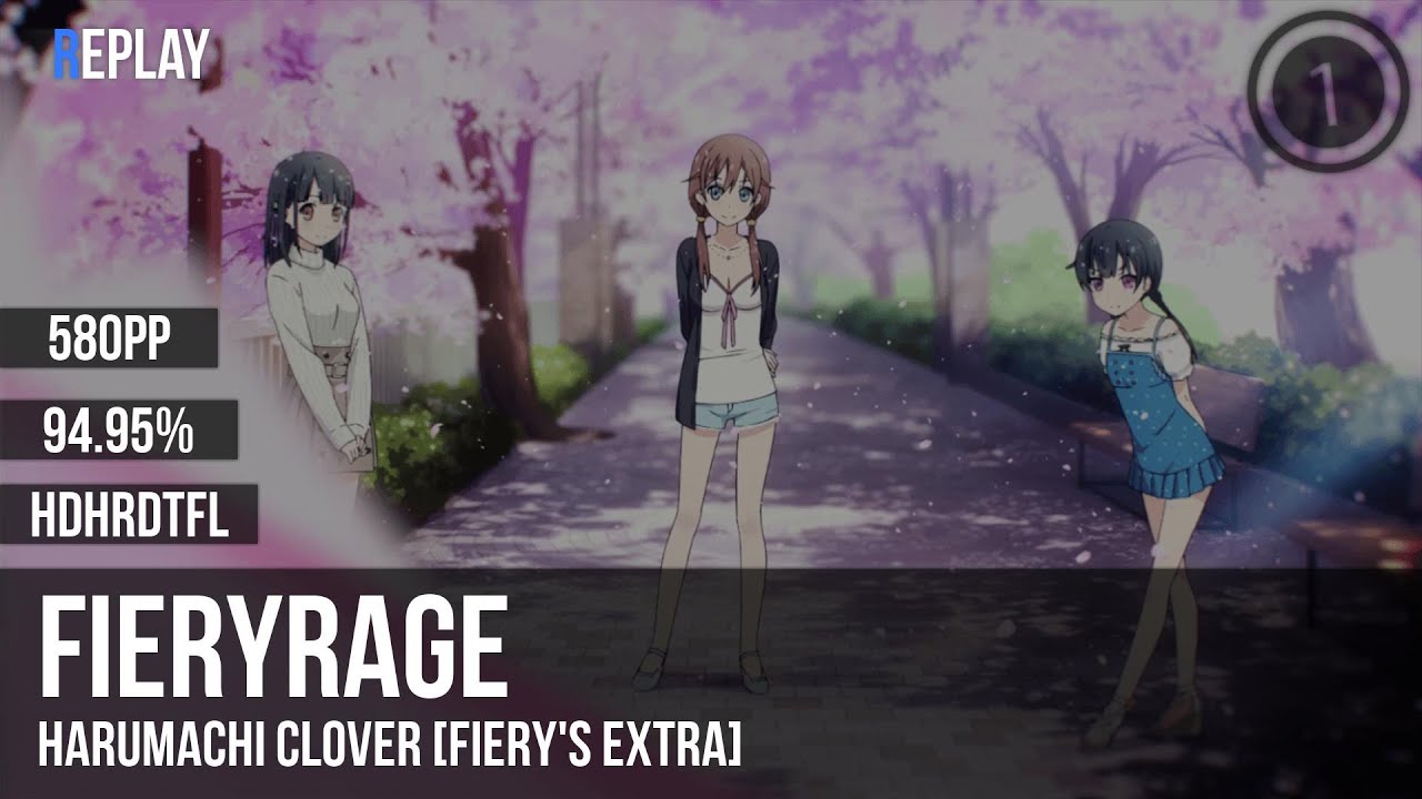 fieryrage | Hanasaka Yui(CV: M.A.O) - Harumachi Clover [Fiery's Extra] +HDHRDTFL 94.95% 580pp #2