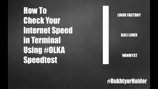 How to check your Internet Speed in terminal using OKLA Speed Test screenshot 3