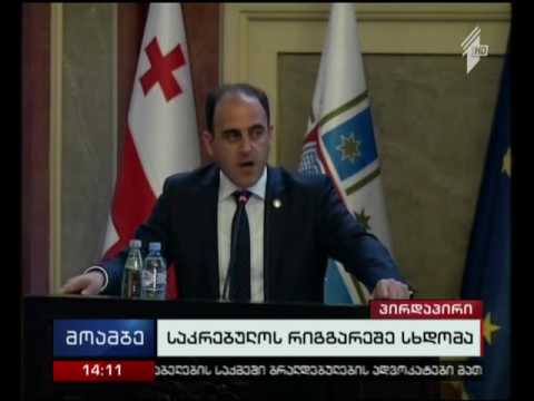 დავით ნარმანიას სიტყვით გამოსვლა საკრებულოში ხმაურის და დაპირისპირების ფონზე