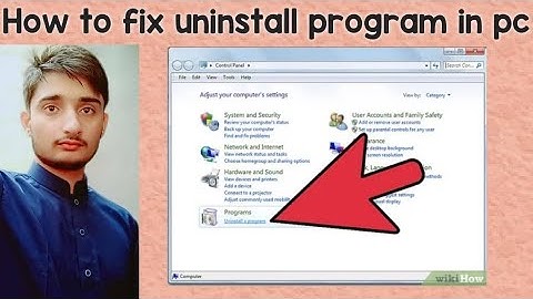how to uninstall app/program in window 7/8/10