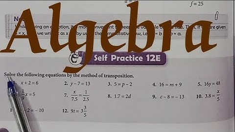 New learning composite mathematics class6 self practice12e | schand maths class6| ex12e |  algebra
