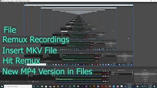 obs tutorial : how to convert a mkv file to mp4 so you can use it!