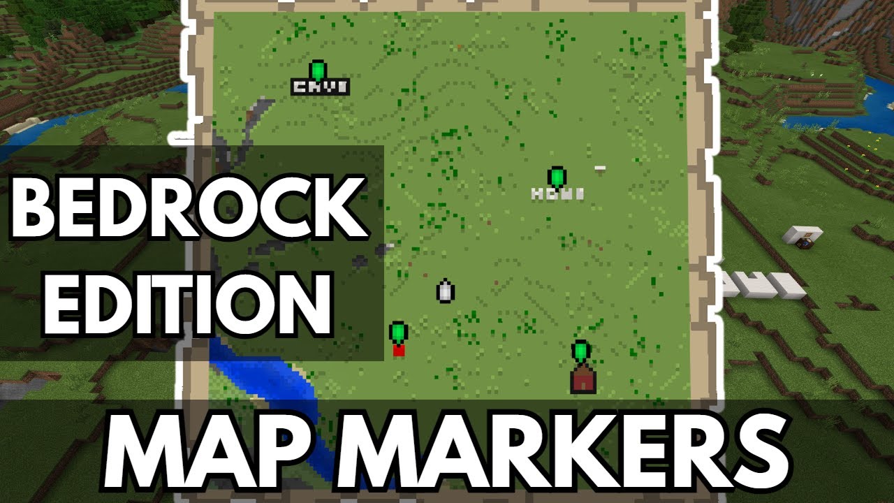 How do you add a marker to a map in Minecraft?