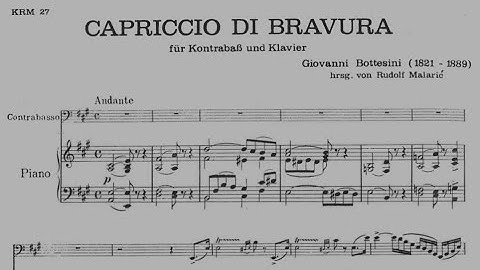 Thumbnail of Giovanni Bottesini - "Capriccio di Bravura" for Double Bass and Piano