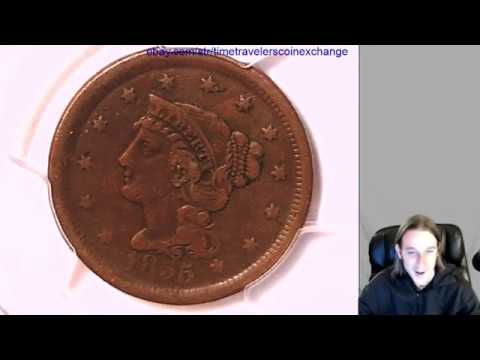What Is My 1855 Large Cent Worth PCGS VF 25 Upright 55 27870948