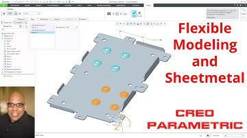 Creo Parametric - Sheetmetal and Flexible Modeling (FMX) | Part 1