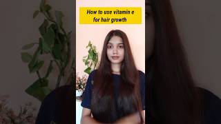 Vitamin E Capsules For Hair Growth / smooth Silky hair #shorts #haircare #viralvideo