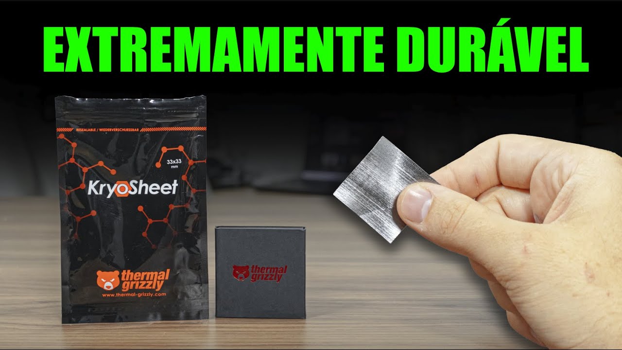 FOLHA DE GRAFENO QUE SUBSTITUI A PASTA TÉRMICA DO SEU PC, KRYOSHEET THERMAL GRIZZLY