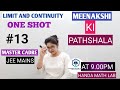 LIMIT , CONTINUITY , DIFFERENTIABILITY || ONE SHOT || JEE || MASTER CADRE || DSSSB || NVS || KVS