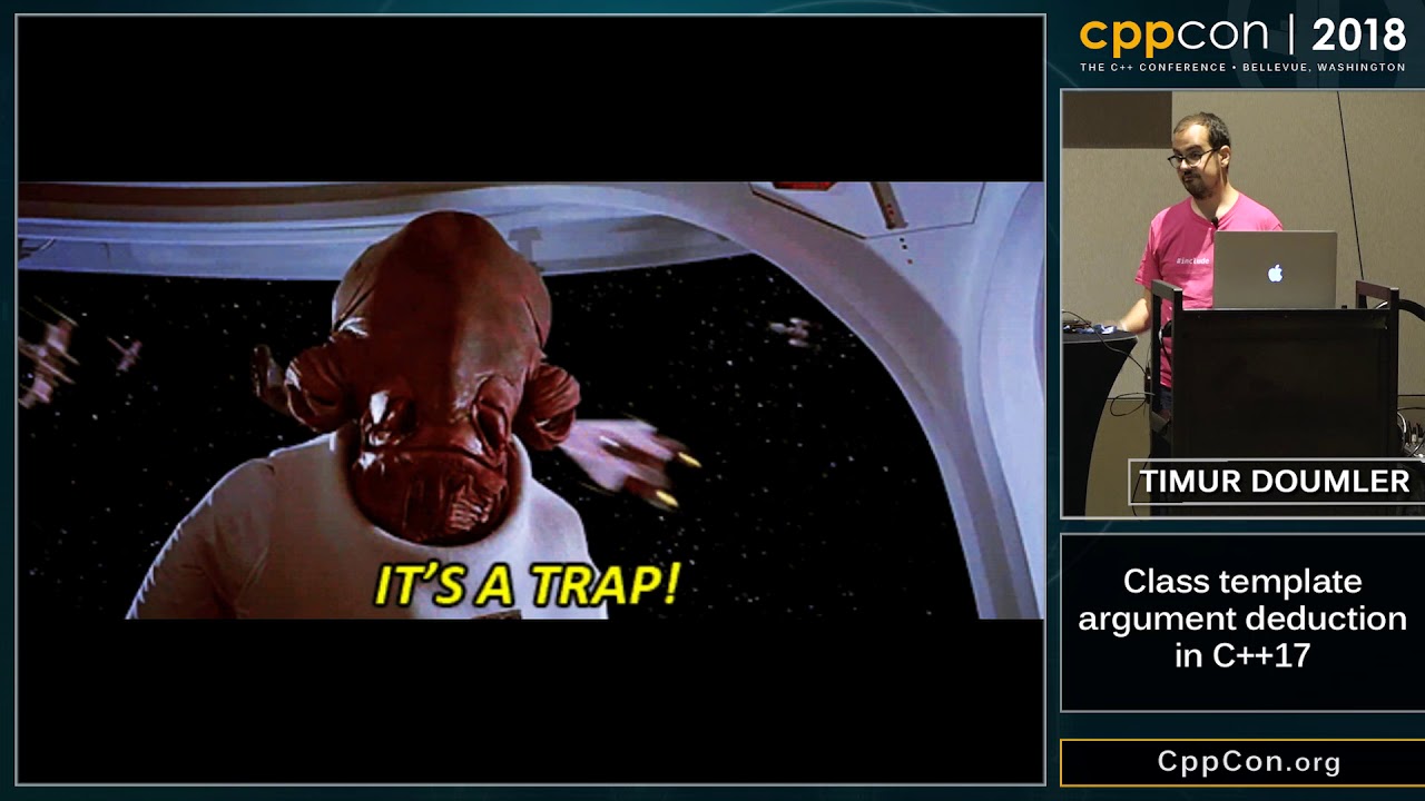 Cppcon 2018: Timur Doumler “Class Template Argument Deduction In C++17”