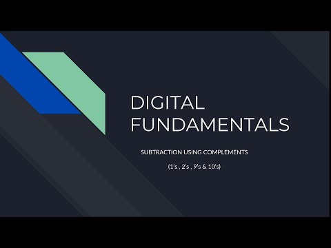 Digital Fundamentals GTU SEM 3 | Subtraction using 1's Complement & 2's Complement | DF #GTU #DF