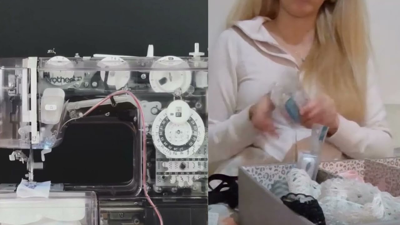 asmr sewing supplies, no talking, fabrics, patterns